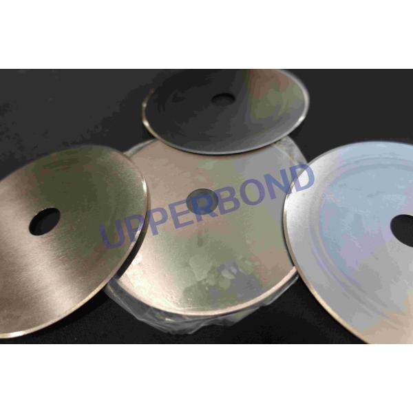 Cuchillo circular de la máquina del cigarrillo de la cuchilla del carburo para el corte de Rod del filtro MK8/MK9