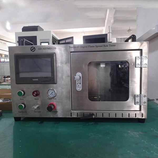Máquina de prueba de combustión de velocidad de propagación de llama a 45 grados ASTM D1230