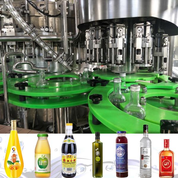 Full Automatic stainless steel 12000 - 14000BPH Ketchup Filling Machine glass bottle plastic bottle