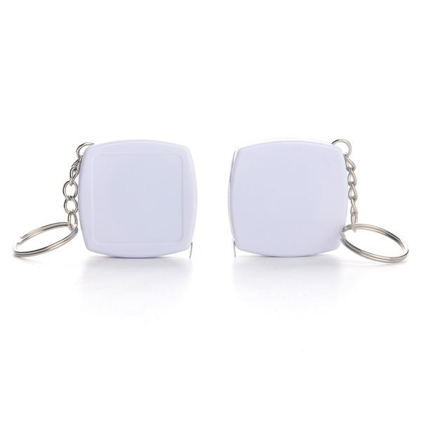 ferramenta essencial acessível de medição da fita do corpo de 2m Mini Keyring Black Steel Gift relativa à promoção