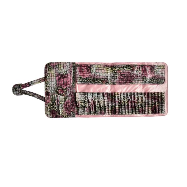 Красочная сподручная текстура крокодила случая держателя ручки сумки чесального валка макияжа портмона муфты