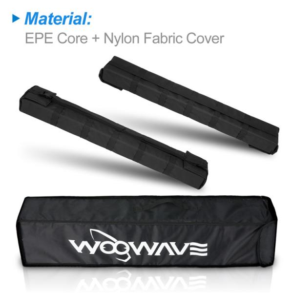 Universal Car Rack for Kayak/Surfboard Black Load Capacity 65kgs Kayak/Surfboard Roof Rack