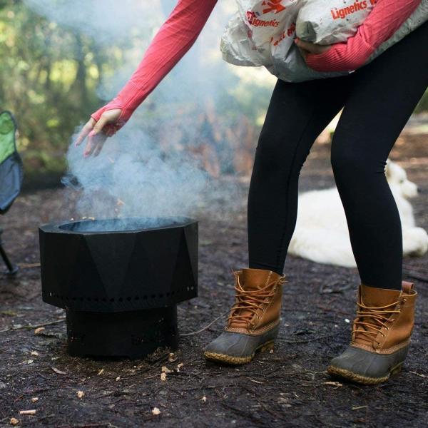 Outdoor Living PFP1513 Smoke Free Fire Pits Portable Pellet Black