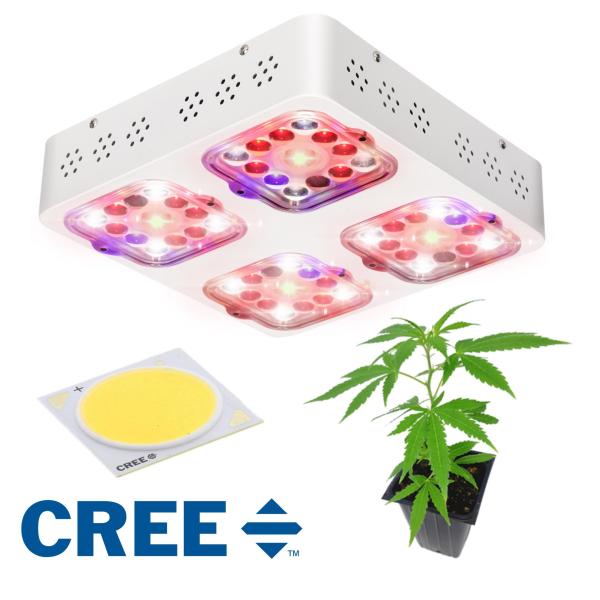 Optical Lens 120 Watt Led Grow Light , White Shell Vegetable Grow Lights