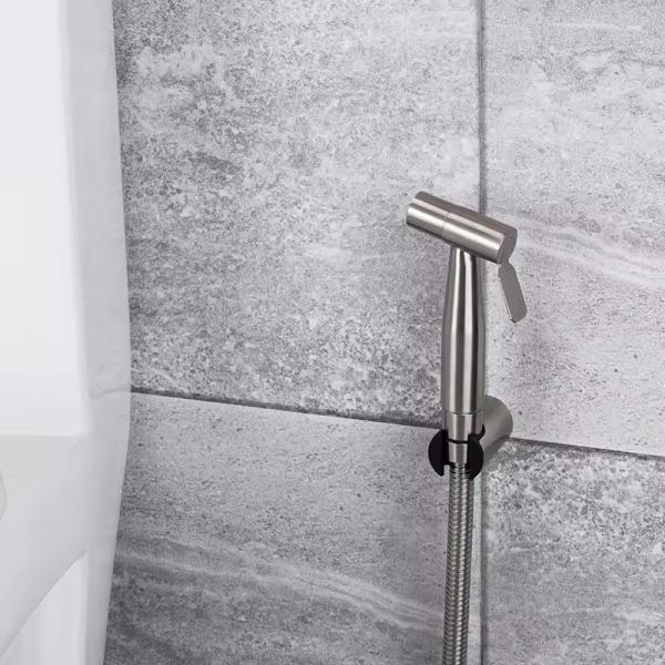 2024 Lizhen Round Toilet Bidet Spray Handheld Sprayer Wash Kit with Chrome Water Hose