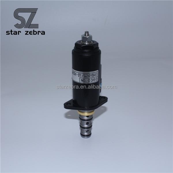 Manufacturing Plant YN35V00021F1 Excavator Parts Hydraulic Solenoid Valves KWE5K-31 G24YB40 for Kobelco Excavator