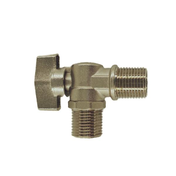 Corrosion Resistant Brass Ball Valve Brass Water Valve 90 Degree 16 Bar Maximum Pressure