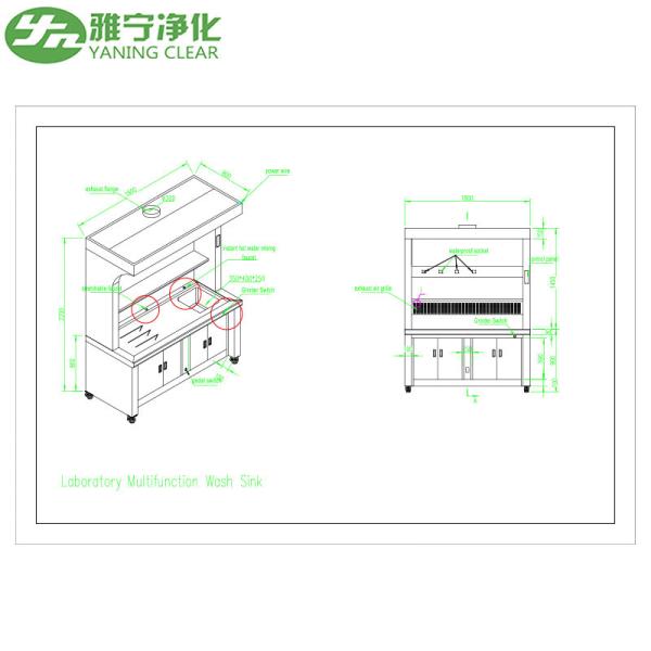 Durable and Hygienic Medical Hand Wash Sink 304 Grade Stainless Steel Material