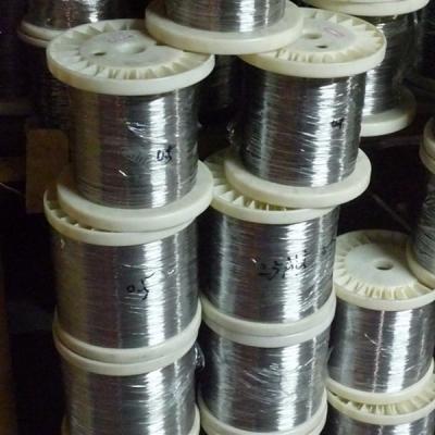 Elastic alloy wire for elastic alloy and magnetostrictive position sensor level sensor