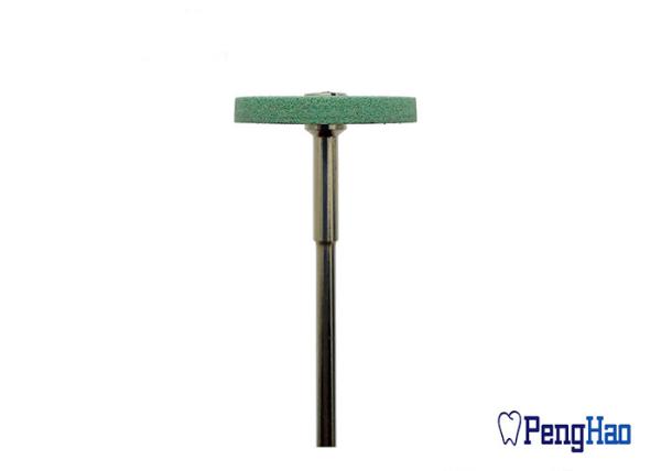 22x2.5mm Dental Zirconia Abrasive Tools , Green Dental Ceramic Diamond Grinding Stone