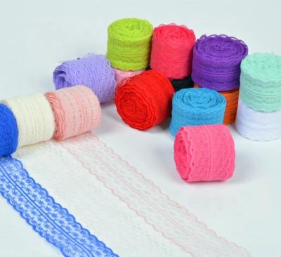 Design Colorful Lace Rice Shape Ribbon Roll for Dry Clothing Garment Decoration Accessories Ramadan Graduation School Gift Packaging