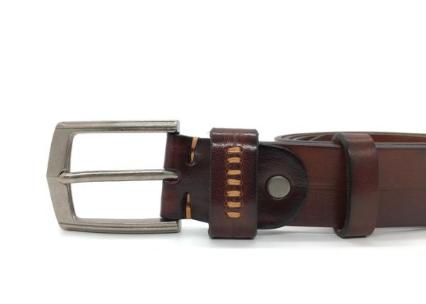 Handmade Alloy Buckle 140cm Mens Casual Leather Belt
