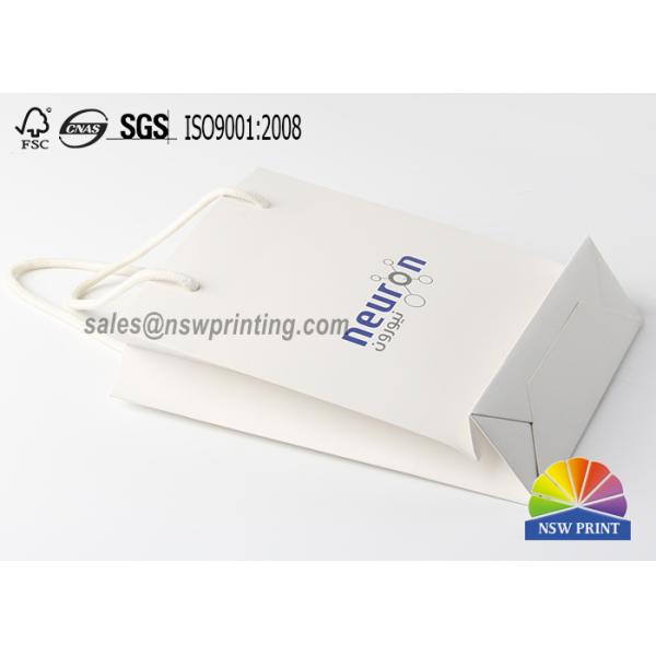 Прокатанный логотип ручки веревочки хлопка одиночный красит бумажную сумку Kraft