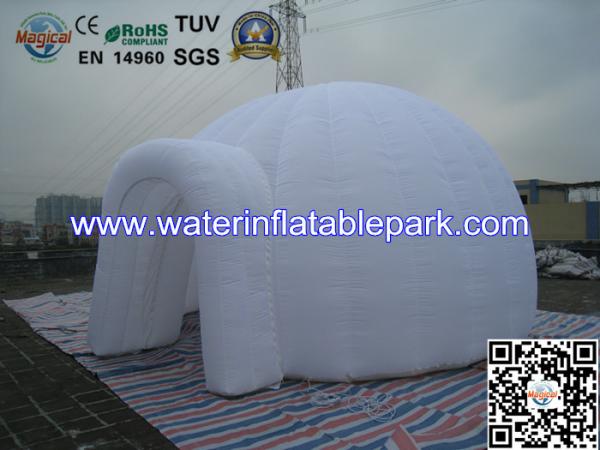 White Inflatable Clear Light Dome Tent  Outdoor Oxford Cloth