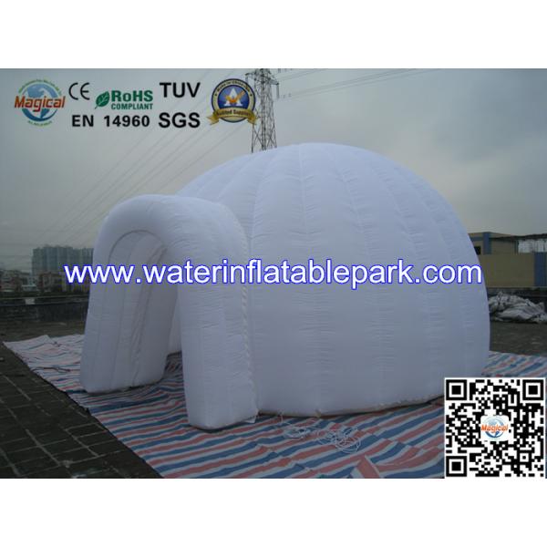 White Inflatable Clear Light Dome Tent  Outdoor Oxford Cloth