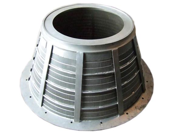 Stainless Steel Centrifugal Sieve Wedge Wire Basket For Mining / Aggregate Industry