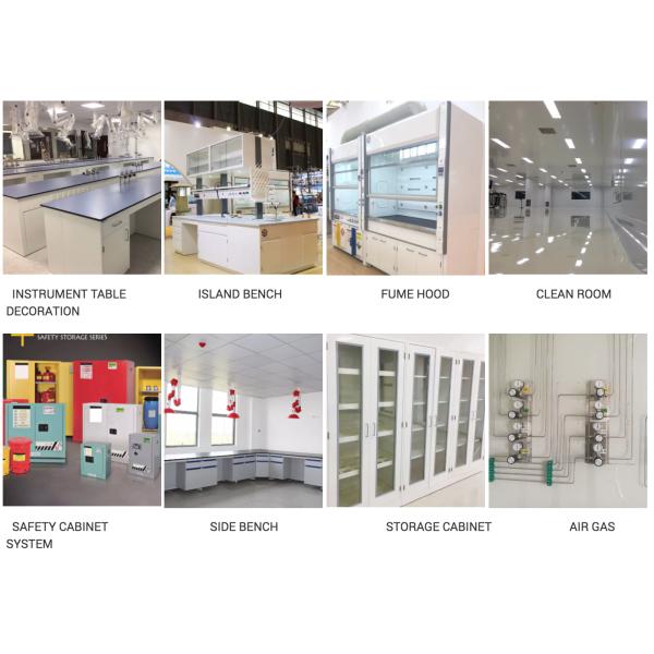 Steel Wood Lab Water Sink Bench Table For Biology Chemical Laboratory Furniture