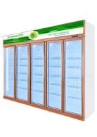 Puerta de cristal del refrigerador de Frost de la energía del refrigerador comercial libre de la bebida
