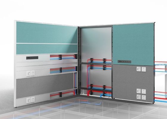 Verdure Office Panel System with 45-Degree Aesthetics, Modular Design for Task-Oriented Workspace