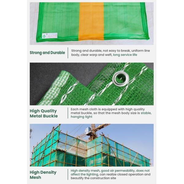 High Rise Construction site scaffolding Mesh Braided Debris Green Safety Net for Buildings