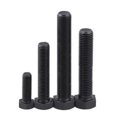 Carbon Steel Hex Bolts Zinc Plated Black Machine Bolts M3 - M36