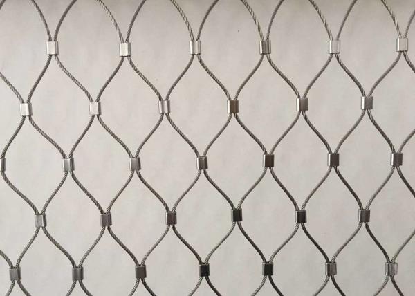 Stainless Steel Rope Wire Mesh 3.0mm 3.2mm PVDF Coated Safety Net