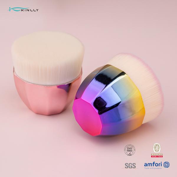 Логотип пластиковой щетки макияжа волос ручки 1pcs KABUKI синтетической изготовленный на заказ