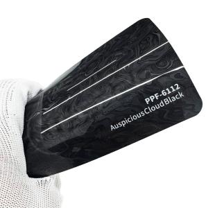 Auspicious Cloud Black 8mil Forged Carbon Paint Protection Film Auto