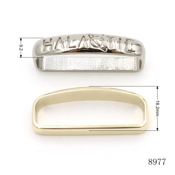 40mm D Shape Belt Keeper | Custom Engraving Logo Belt Loop Slider
