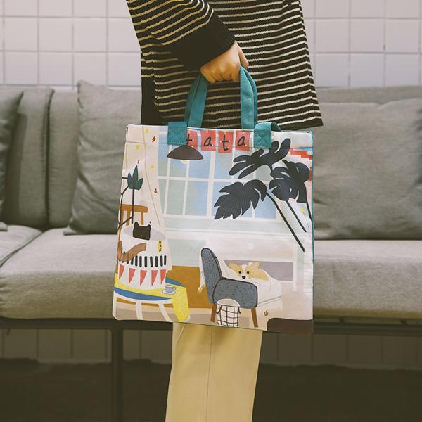 Japanese lovely art canvas single-shoulder bag spray figure cross-body bag small fresh cartoon lady bag