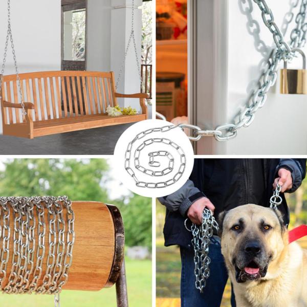 Heavy Duty Stainless Steel Chain with Rust and Corrosion Resistance Safe Working Load and Double-Ended Closed Long Chain Design