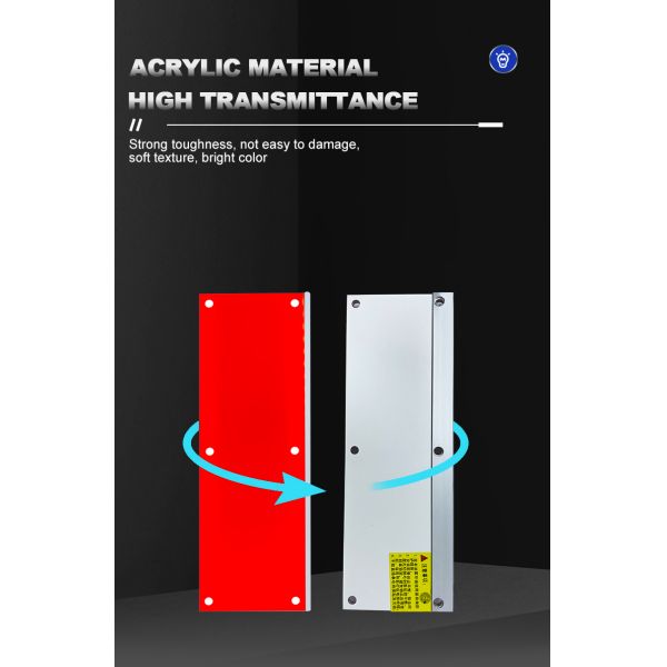 Plaque signalétique en alliage d'aluminium pour équipement LED, indicateur lumineux, indice de rendu des couleurs 80 Ra
