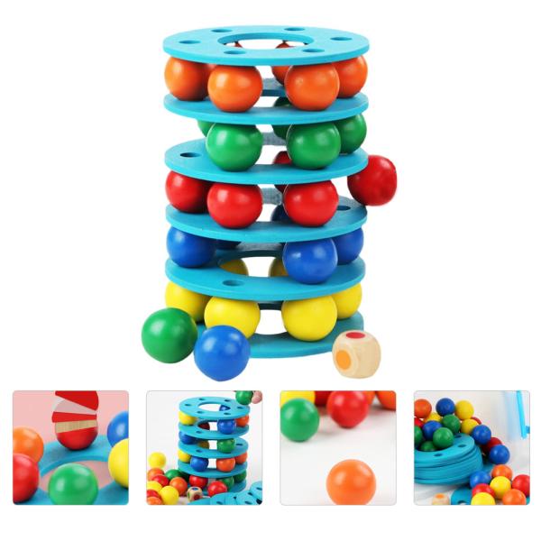 Unisex Wooden Montessori Baby Toys Children Stacking Game