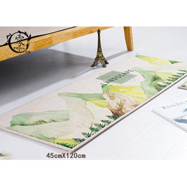 Livingroom Bathroom Rug Mat , Foam Rubber Area Rug Washable Anti Slip Door Floor Mats