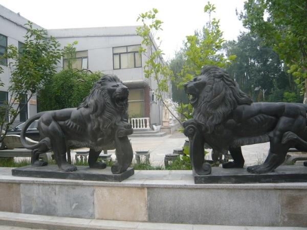 Marble stone sculpture walking lions sculpture,outdoor stone sculpture supplier
