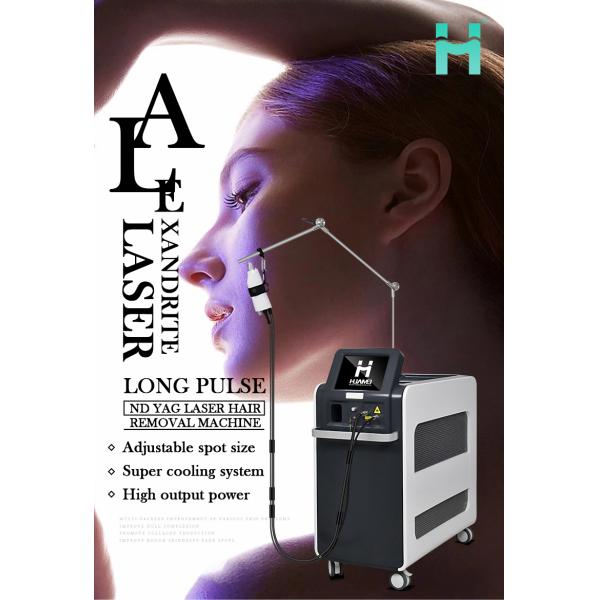 Salon Q-Switch Laser Hair Removal Machine with 1064NM 755NM Alexandrite Wavelength