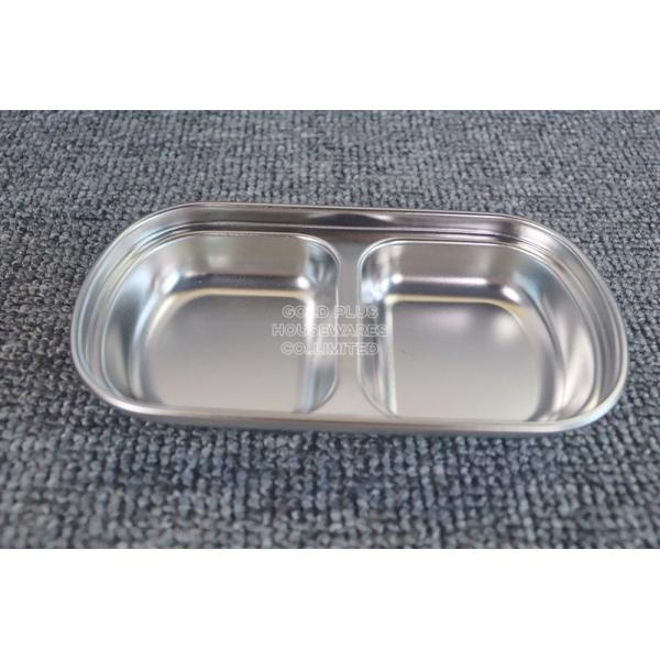 Wholesale updated 1-4 compartments sauce dish set tableware food grade 304 stainless steel sauce dish