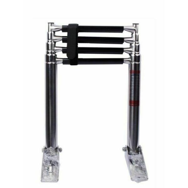 304 316 Stainless Steel 4 Step Folding Boat Ladder Marine Accessories Slip Resistant