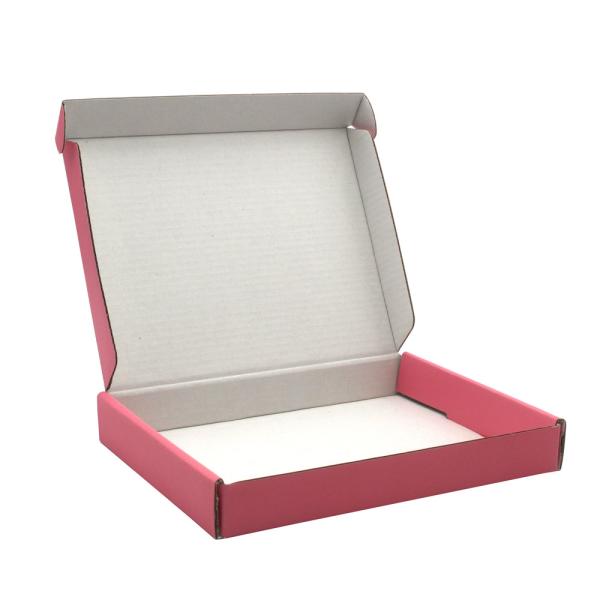 Custom Logo Printed Flat Folding Die Cut Packaging Mailer Box Kraft Corrugated