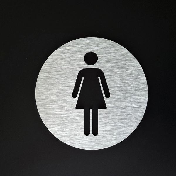 1mm Metal Custom Reflective Sign For Unisex Bathroom Restroom Door