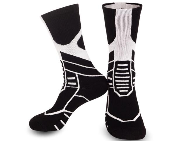Top design custom compression sports socks soccer baseball running socks with terry inside