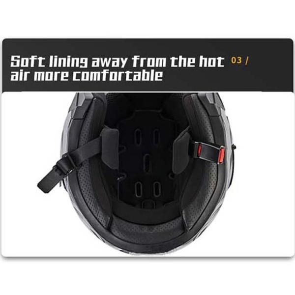 DOT Certified Custom Double Lenses Modular Flip Up Motorcycle Helmet for M-L-XL-XXL