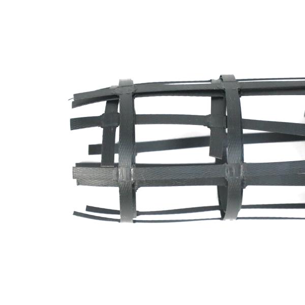 Building Material Steel Plastic Geogrid 50kn Tensile Strength Steel Plastic Biaxial Geogrid