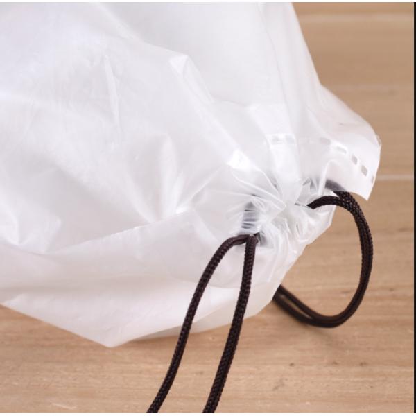Cartoon Plastic Drawstring Storage Bag for Towel Underwear Sock