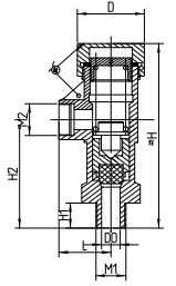 DA10-25/40P V Cryogenic Safety Valve Stainless Steel 65bar