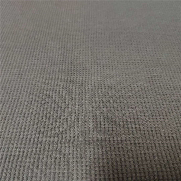 Knit Waffle Lightweight Jersey Fabric 60% Cotton 40% Polyester Material