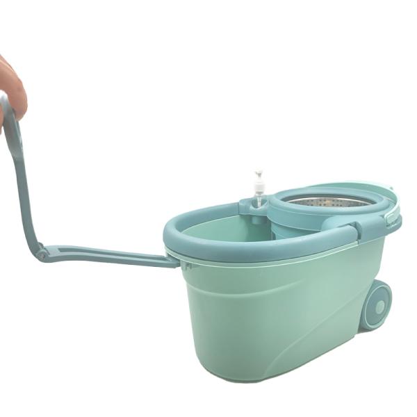 Stainless Steel Wringer 360 Spin Easy Clean Cyclone Floor Cleaning Mop and Bucket Set