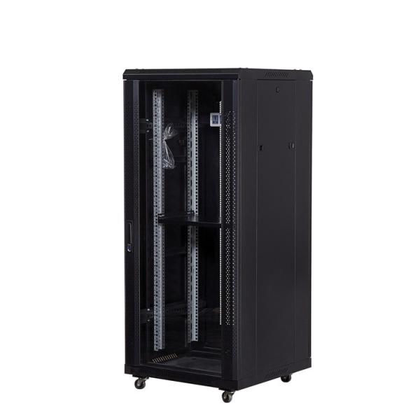 18U Server Rack Floor Standing Network Cabinet with Toughened Glass Door or Mesh Door