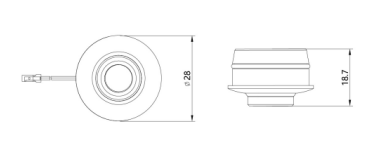 Rotatable Focus Adjustable LED Cabinet Spotlight Puck Light For Furniture