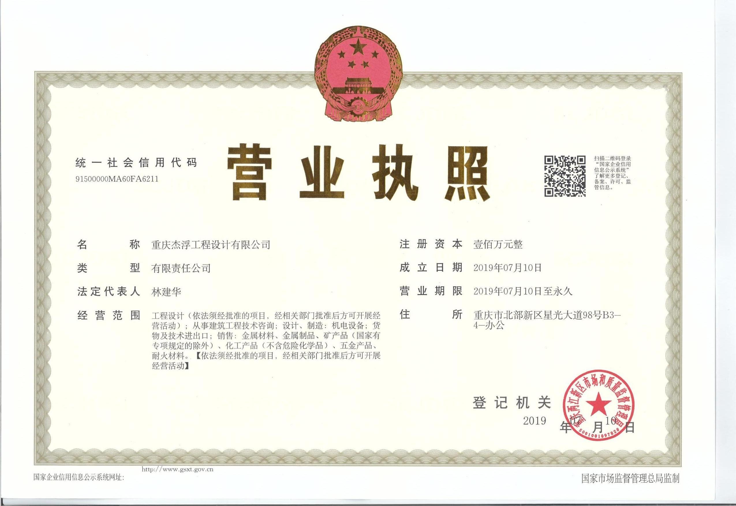 JEFFER Engineering and Technology Co.,Ltd Сертификации